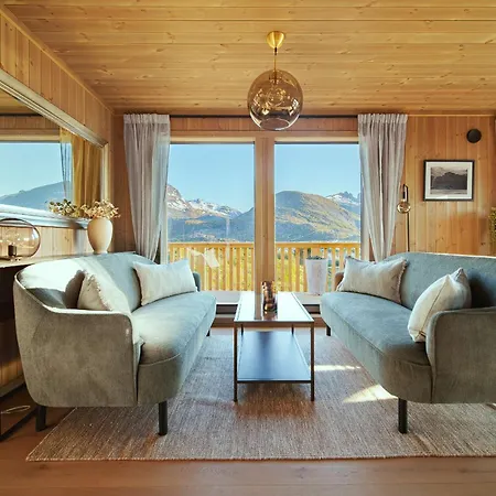 The Magic View Of Lofoten - Golden Horizon Chalet Sorvagen